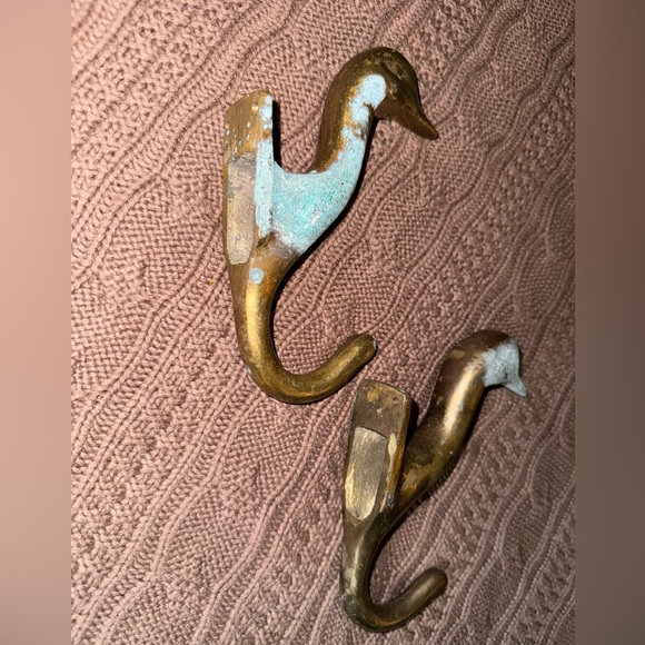 antique brass heavy duck head hook hangers - Picture 6 of 6